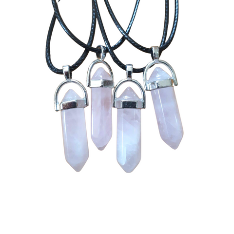 Fixed Bullet Crystal Pendant Necklaces